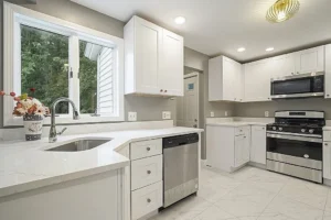 New kitchen and painted walls in a home that is on the market